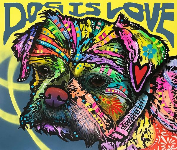 Dean Russo Collection 아티스트의 Dog Is Love (Heart)작품입니다.
