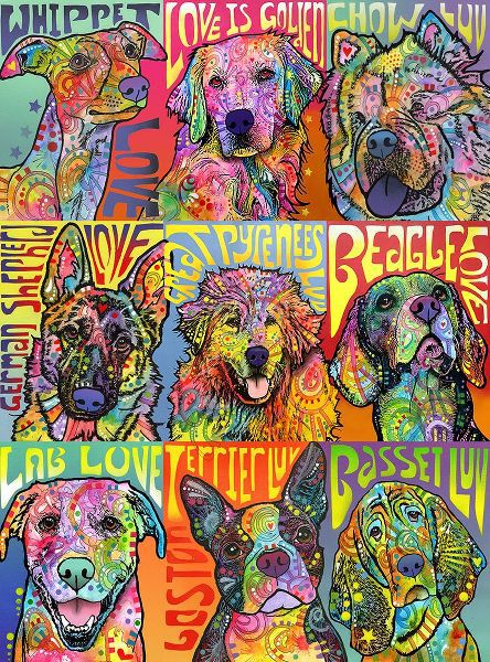 Dean Russo Collection 아티스트의 Nine Up of Dogs작품입니다.