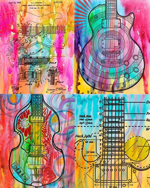 Dean Russo Collection 아티스트의 Four Guitars작품입니다.