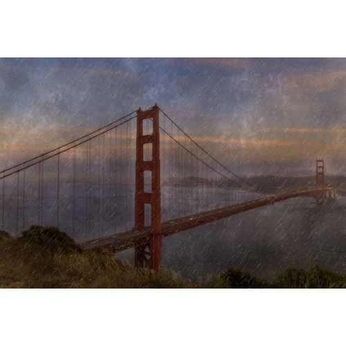 Galloimages Online 아티스트의 Golden Gate Bridge Rain Painterly작품입니다.
