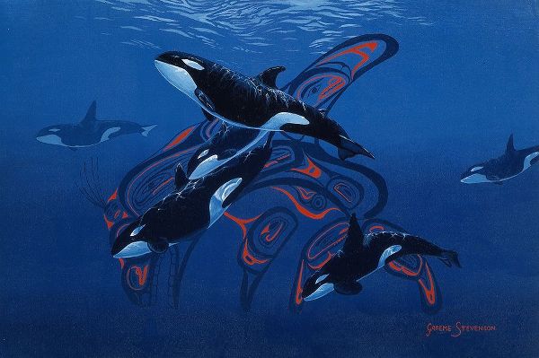Stevenson, Graeme 아티스트의 Blue Orcas작품입니다.