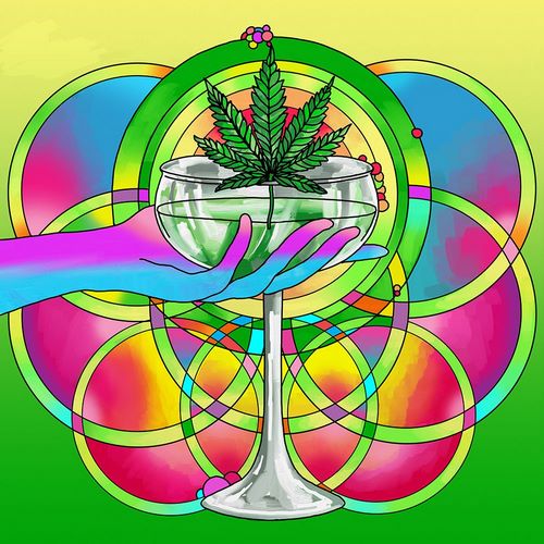 Green, Howie 아티스트의 Marijuana cocktail작품입니다.