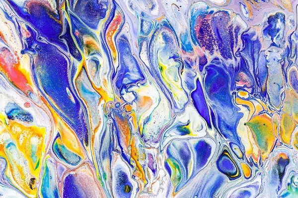 Jenny Rainbow Fine Art 아티스트의 Fluid Acrylic Colorful Night Dreams 4작품입니다.
