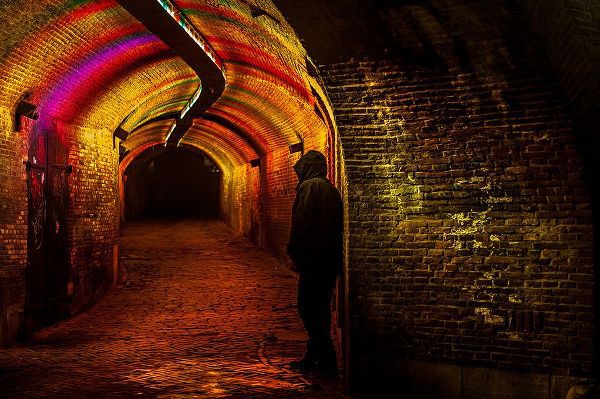 Jenny Rainbow Fine Art 아티스트의 Trajectum Lumen Project Ganzenmarkt Tunnel작품입니다.