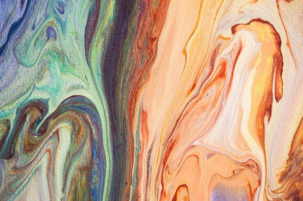 Jenny Rainbow Fine Art 아티스트의 Fluid Acrylic  Heating Waves 1작품입니다.