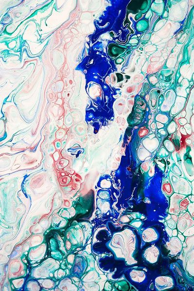 Jenny Rainbow Fine Art 아티스트의 Fluid Acrylic Emerald-Sapphire And Ruby 1작품입니다.
