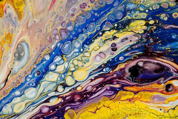 Jenny Rainbow Fine Art 아티스트의 Fluid Acrylic Iridescent Reality 2작품입니다.