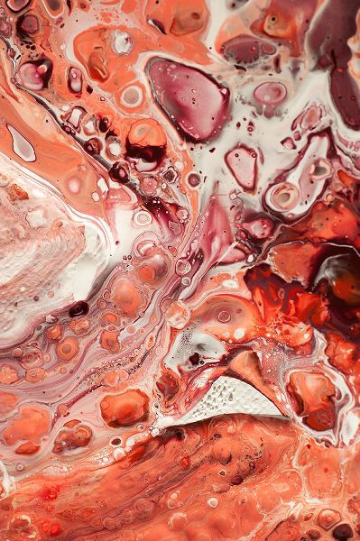 Jenny Rainbow Fine Art 아티스트의 Fluid Acrylic Living Coral Cream and Chocolate 3작품입니다.