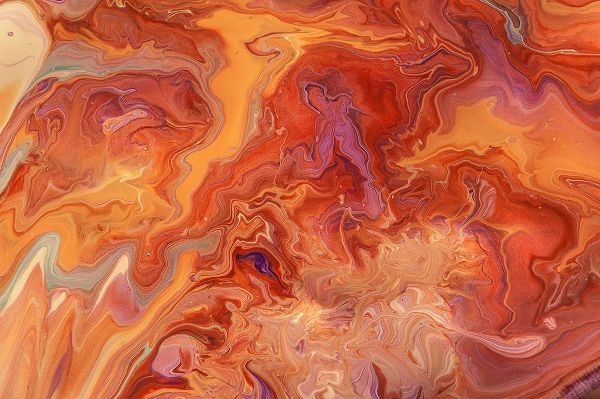 Jenny Rainbow Fine Art 아티스트의 Fluid Acrylic Orange Flame작품입니다.