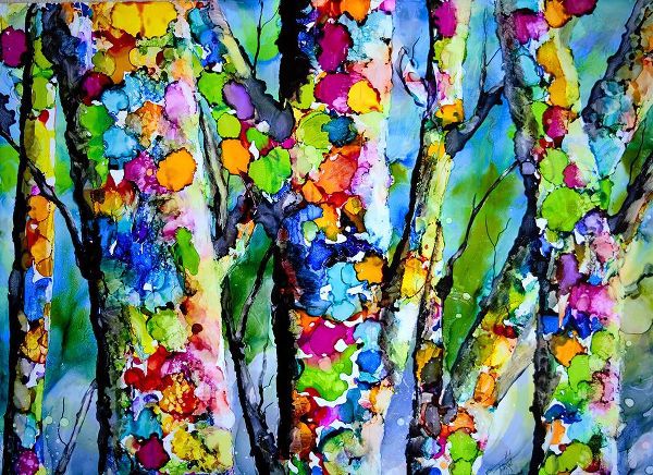 Art by Leslie Franklin 아티스트의 Birches with Bling작품입니다.