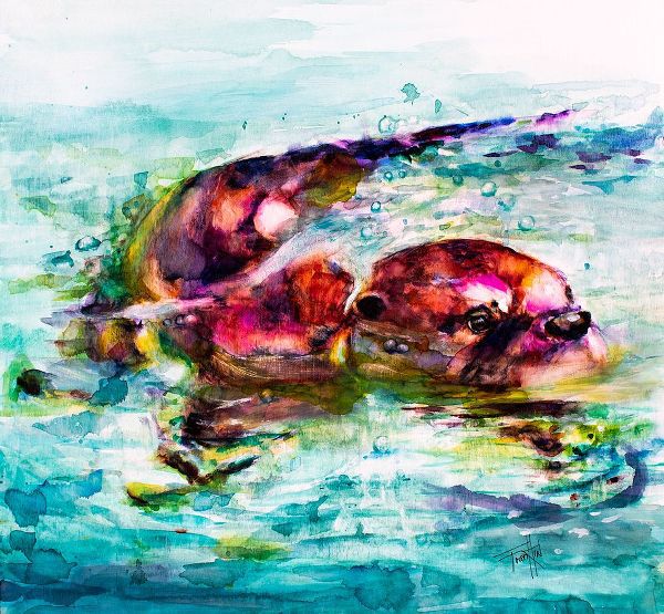 Art by Leslie Franklin 아티스트의 Water Otter작품입니다.