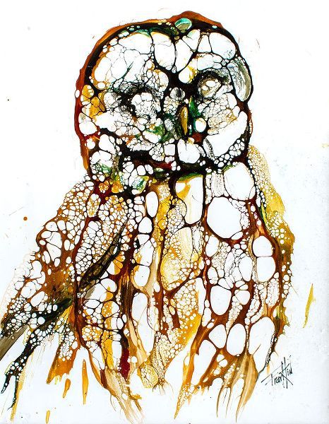 Art by Leslie Franklin 아티스트의 Cellular Series - Grey Owl작품입니다.