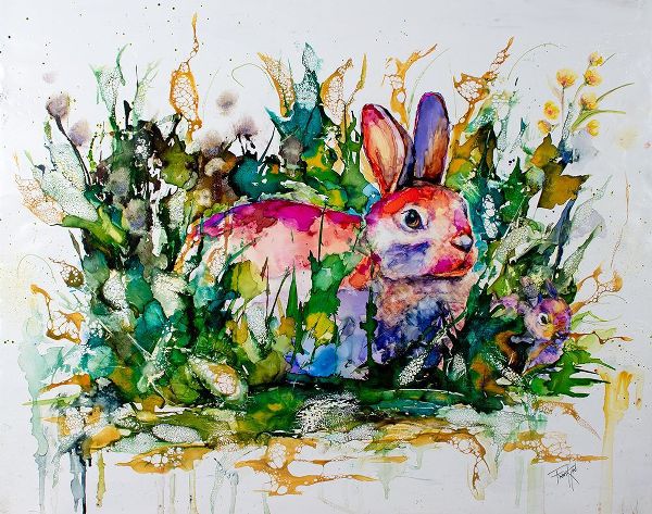 Art by Leslie Franklin 아티스트의 Some Bunnys Hiding작품입니다.