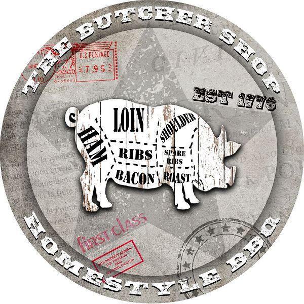 LightBoxJournal 아티스트의 American Butcher Shop Round Pig작품입니다.