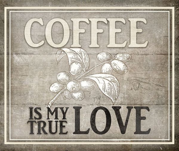 LightBoxJournal 아티스트의 Vintage Farm Sign -  Coffee True Love작품입니다.