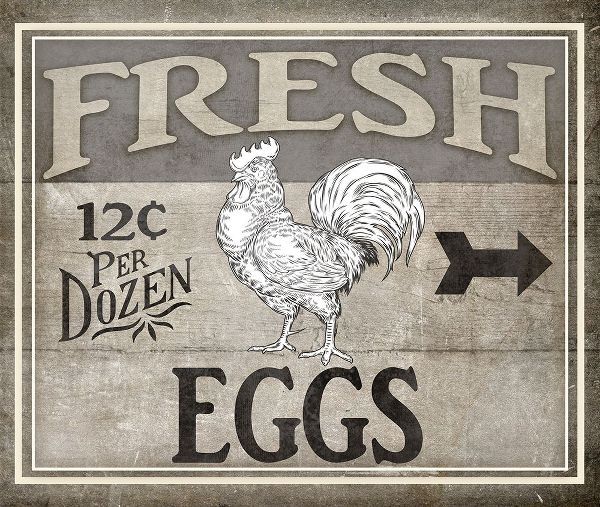 LightBoxJournal 아티스트의 Vintage Farm Sign - Local Farmer - Fresh Eggs작품입니다.