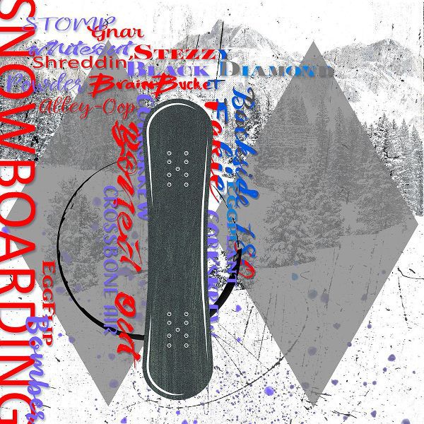 LightBoxJournal 아티스트의 Extreme Snowboarder Word Collage작품입니다.