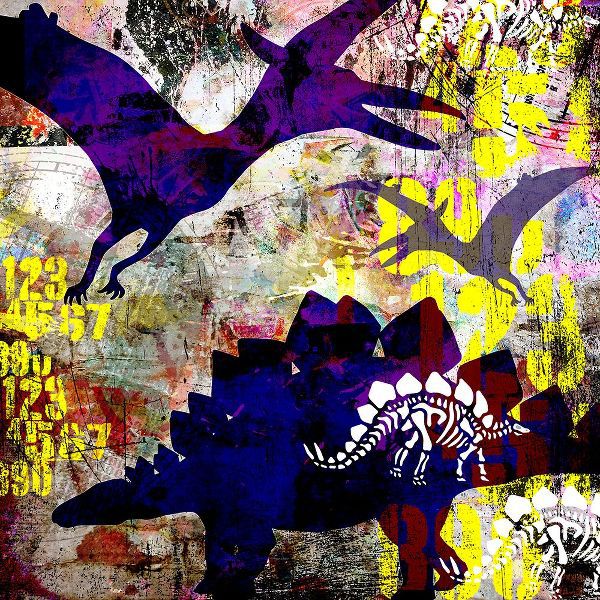 LightBoxJournal 아티스트의 Painted Dino 01 Grunge작품입니다.