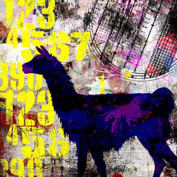 LightBoxJournal 아티스트의 Painted Llama 1_Grunge작품입니다.