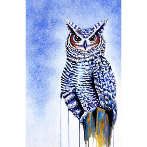 Wickstrom, Martin 아티스트의 Great Horned Owl In Blue작품입니다.