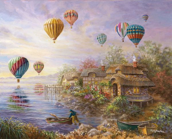 Boehme, Nicky 아티스트의 Air Balloons over Cottageville작품입니다.
