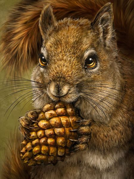 LaMontagne, Patrick 아티스트의 Squirrel Totem작품입니다.