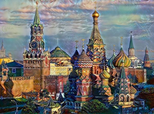 Gavidia, Pedro 아티스트의 Moscow Russia domes and peaks작품입니다.