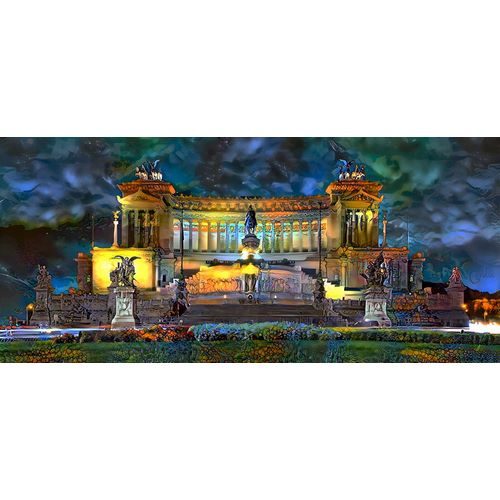 Gavidia, Pedro 아티스트의 Rome Italy Victor Emmanuel II National Monument at night작품입니다.