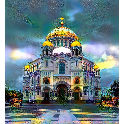 Gavidia, Pedro 아티스트의 Saint Petersburg Russia Naval cathedral of Saint Nicholas in Kronstadt작품입니다.