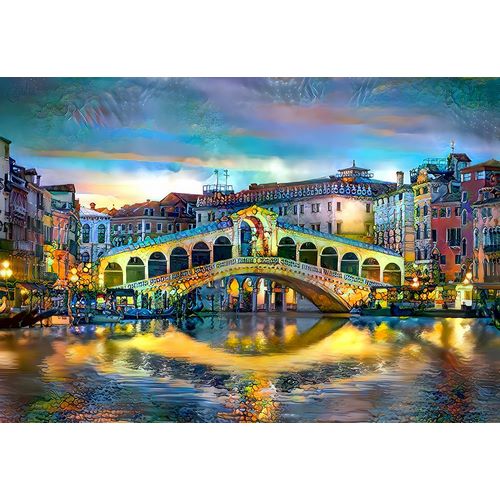 Gavidia, Pedro 아티스트의 Venice Italy Rialto Bridge at night작품입니다.
