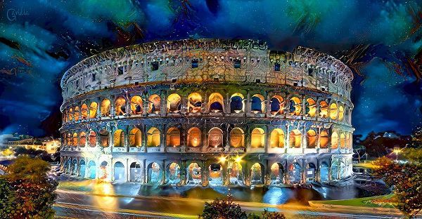Gavidia, Pedro 아티스트의 Rome Italy Coliseo Night 2022작품입니다.
