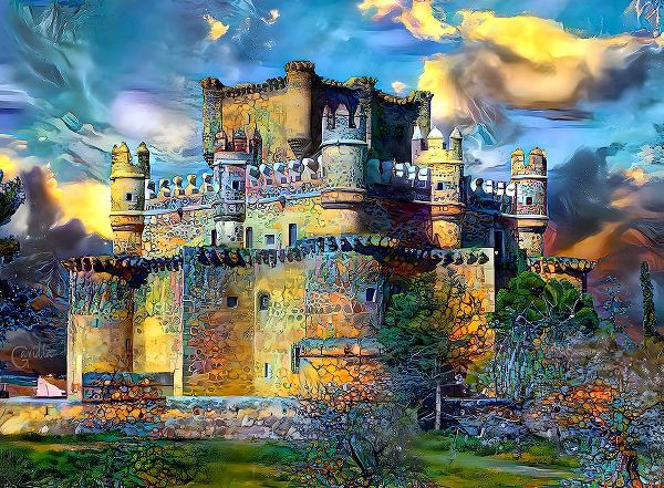 Gavidia, Pedro 아티스트의 Toledo Spain Guadamur Castle작품입니다.