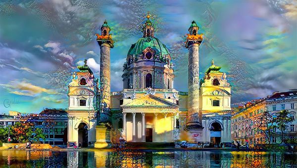 Gavidia, Pedro 아티스트의 Vienna Austria Karlskirche작품입니다.