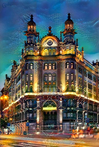 Gavidia, Pedro 아티스트의 Hungary Budapest Hotel Parisi Udvar작품입니다.