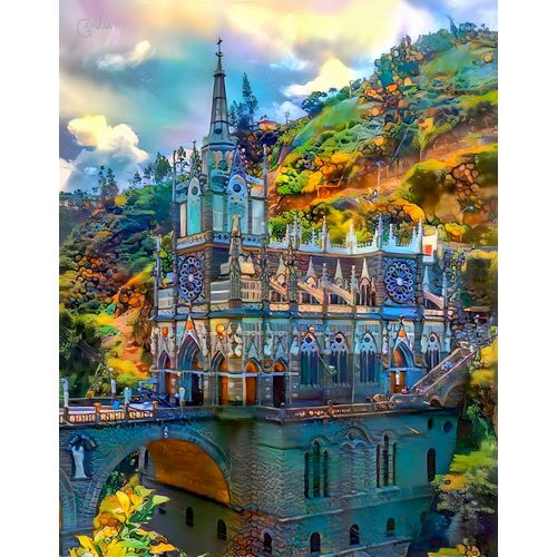 Gavidia, Pedro 아티스트의 Ipiales Colombia Nuestra Señora de las Lajas Sanctuary작품입니다.