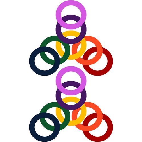 Homawoo, Richard 아티스트의 Rainbow Circles-1작품입니다.