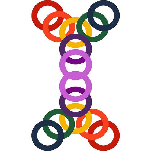 Homawoo, Richard 아티스트의 Rainbow Circles-2작품입니다.