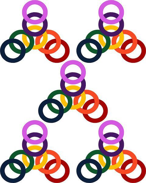 Homawoo, Richard 아티스트의 Rainbow Circles-5작품입니다.