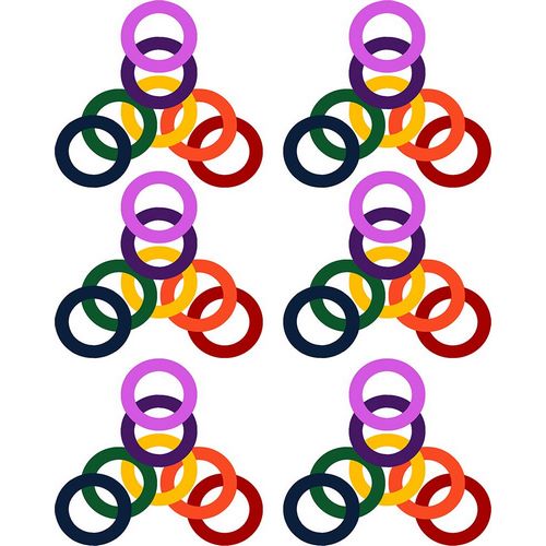 Homawoo, Richard 아티스트의 Rainbow Circles-6작품입니다.