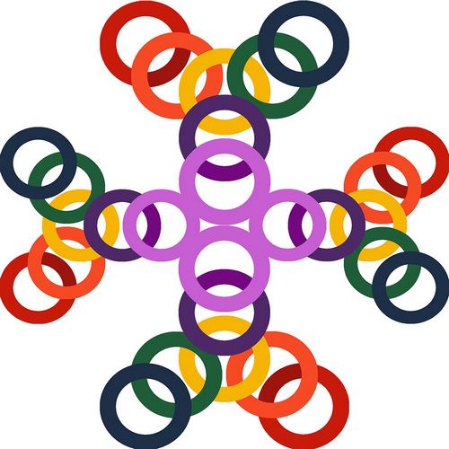 Homawoo, Richard 아티스트의 Rainbow Circles-11작품입니다.