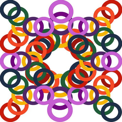 Homawoo, Richard 아티스트의 Rainbow Circles-14작품입니다.