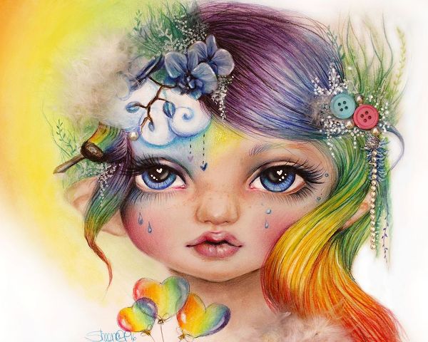 Sheena Pike Art 아티스트의 Rainbow Rosalie - MunchkinZ Elf작품입니다.