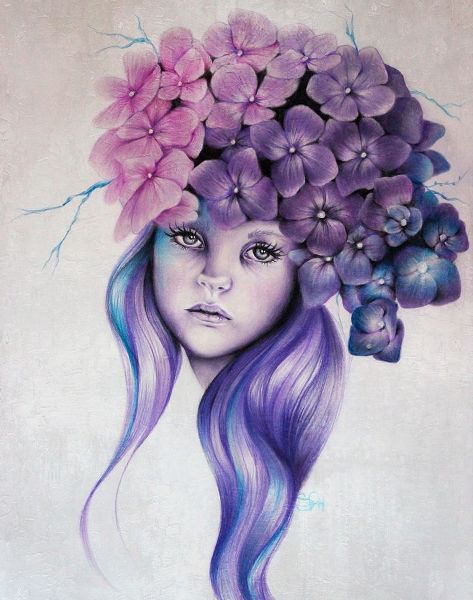 Sheena Pike Art 아티스트의 Hydrangea - Pixie Blossoms작품입니다.