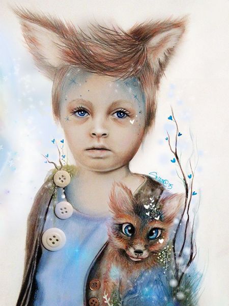 Sheena Pike Art 아티스트의 A Boy and his Fox - Only Friend in the World작품입니다.