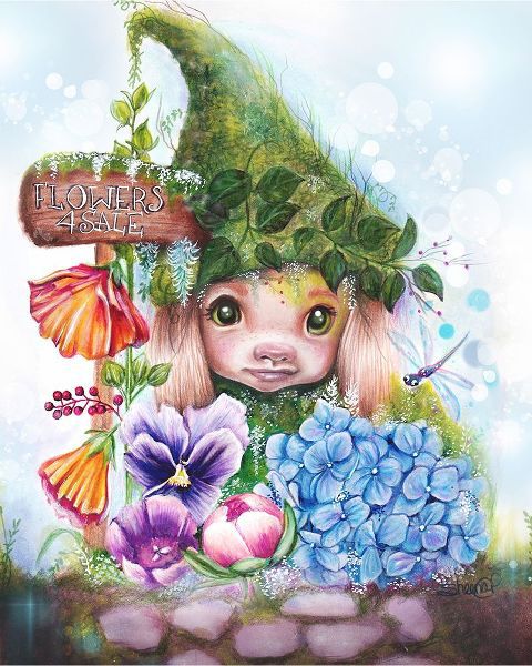 Sheena Pike Art 아티스트의 Flowers 4 Sale - Garden Whimzies작품입니다.