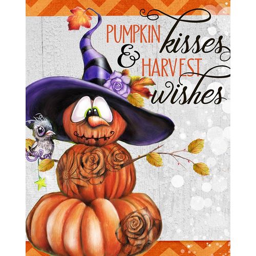 Sheena Pike Art 아티스트의 Pumpkin Kisses And Harvest Wishes Jack O Man 2 - Color작품입니다.