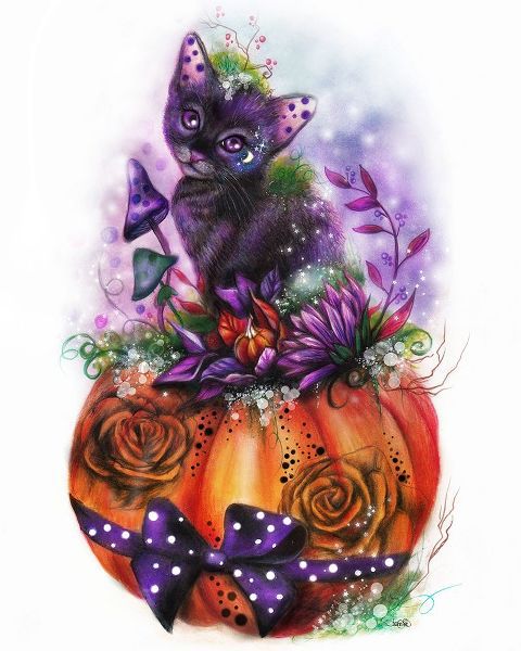 Sheena Pike Art 아티스트의 Kitty and the Magic Pumpkin작품입니다.