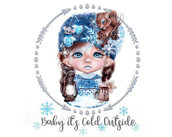 Sheena Pike Art 아티스트의 Snowy Saraphina MunchkinZ Elf - Baby its Cold Outside Design작품입니다.