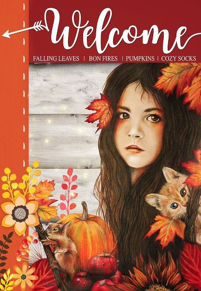 Sheena Pike Art 아티스트의 Autumn - Seasons Series - Sign Flag Design작품입니다.