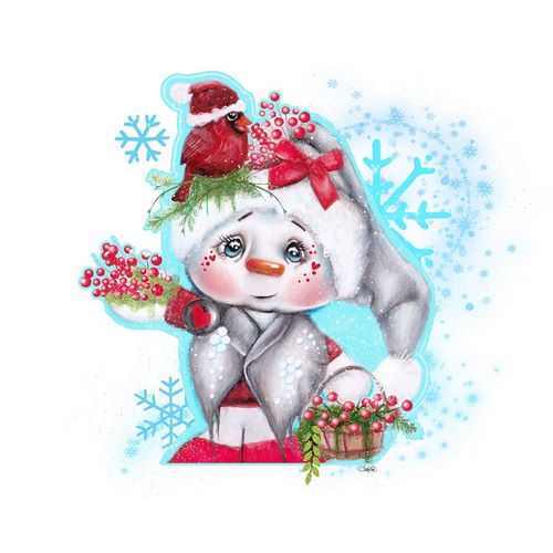 Sheena Pike Art 아티스트의 Cardinal Christmas Pal - Snowman작품입니다.